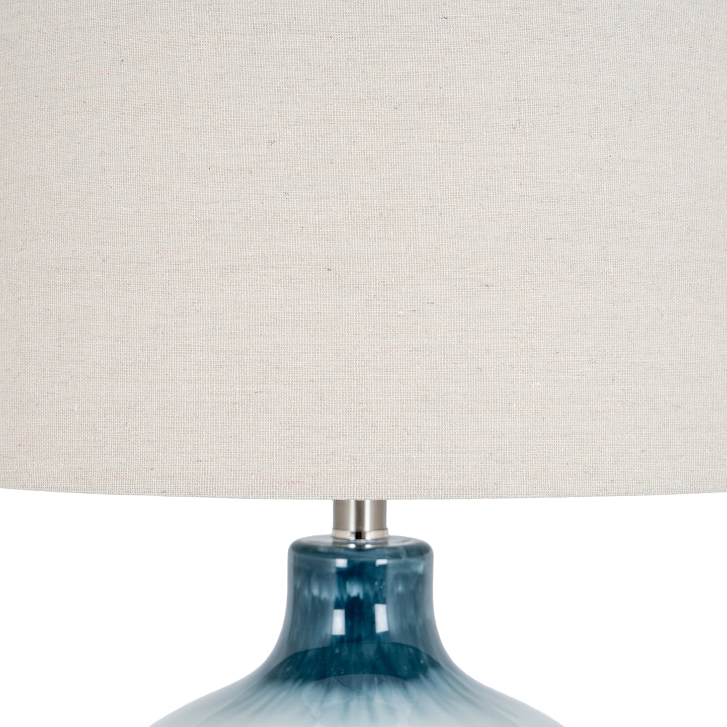 Ocean Shadows table lamp styled on a hall console