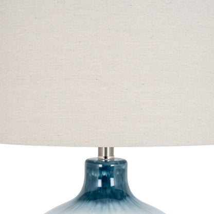 Ocean Shadows table lamp styled on a hall console