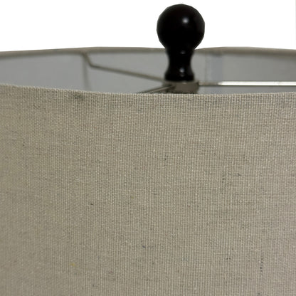 Sepia Shadows squat lamp styled on a low sideboard