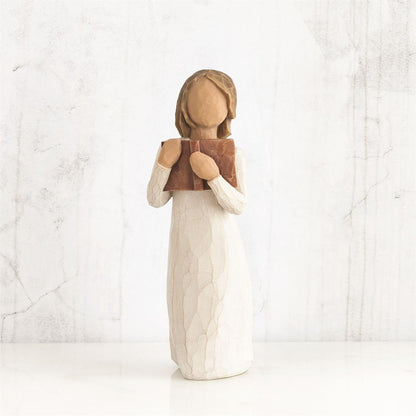 Willow Tree Love of Learning Figurine | Graduation and Teacher Gift | Hand-Painted Resin | Enesco | New