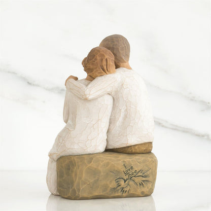 Willow Tree Anniversary Figurine | Couple Embrace | Hand-Painted Resin | Enesco | New