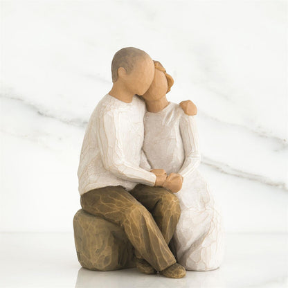 Willow Tree Anniversary Figurine | Couple Embrace | Hand-Painted Resin | Enesco | New