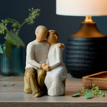 Willow Tree Anniversary Figurine | Couple Embrace | Hand-Painted Resin | Enesco | New