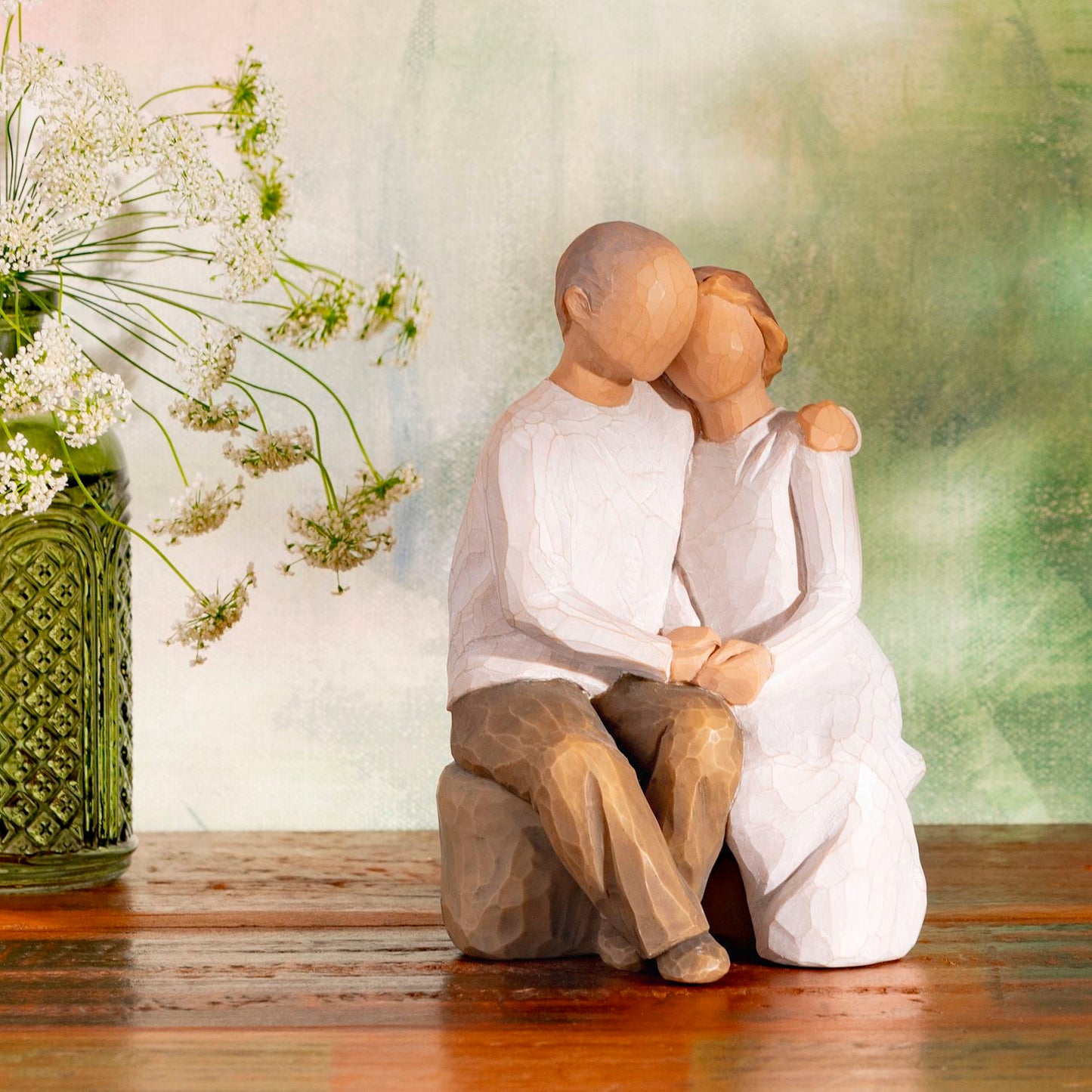 Willow Tree Anniversary Figurine | Couple Embrace | Hand-Painted Resin | Enesco | New