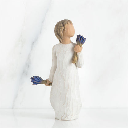 Willow Tree Lavender Grace Figurine | Healing and Strength | Hand-Painted Resin | 14cm | Enesco | New