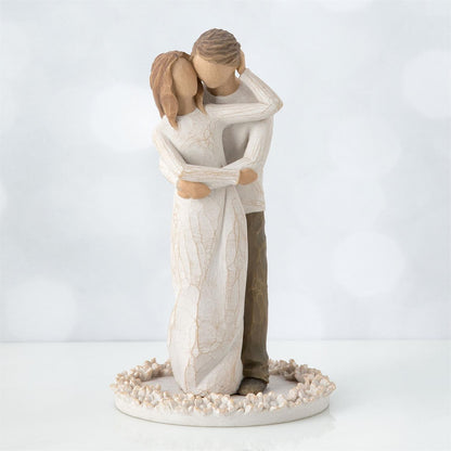 Willow Tree Together Figurine | Couple in Love Cake Topper | Hand-Painted Resin | 23cm | Enesco | New