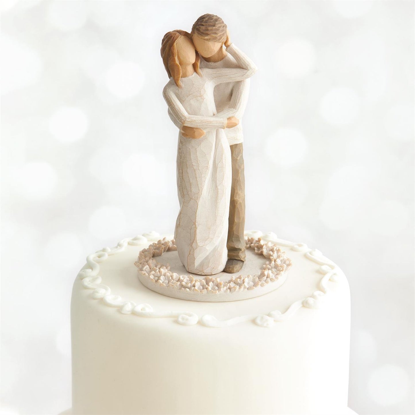 Willow Tree Together Figurine | Couple in Love Cake Topper | Hand-Painted Resin | 23cm | Enesco | New