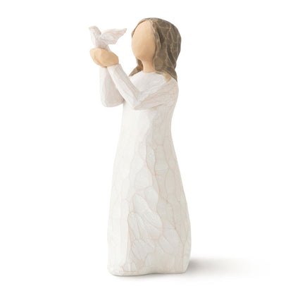 Willow Tree Soar Figurine | Figure with Bird | Hand-Painted Resin | Enesco | New