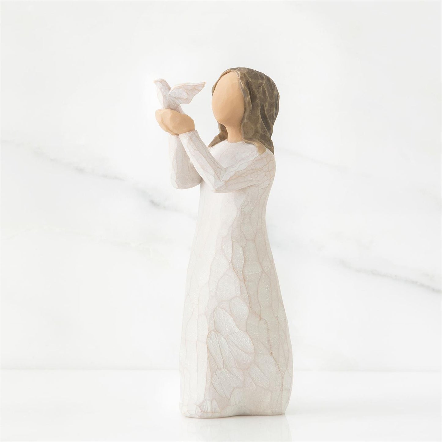 Willow Tree Soar Figurine | Figure with Bird | Hand-Painted Resin | Enesco | New