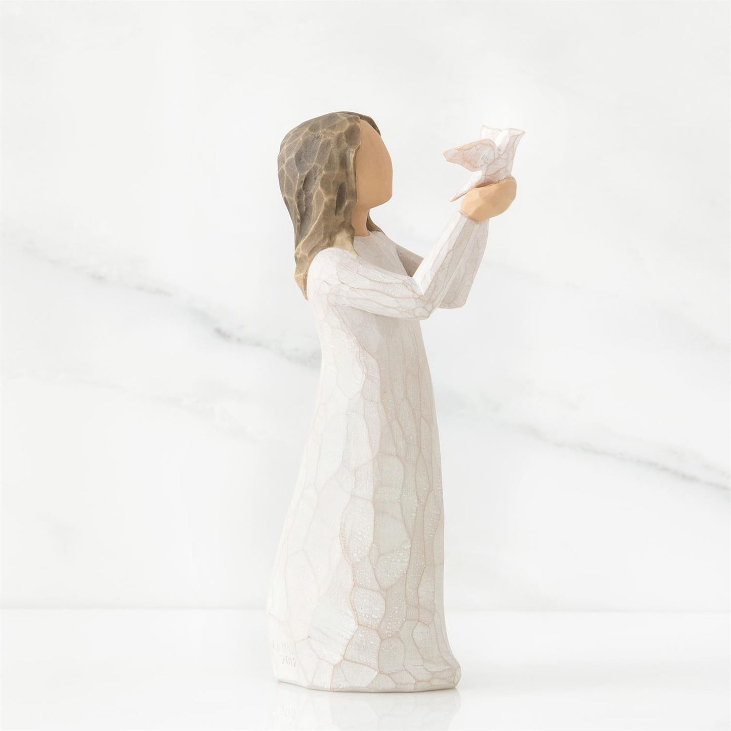 Willow Tree Soar Figurine | Figure with Bird | Hand-Painted Resin | Enesco | New