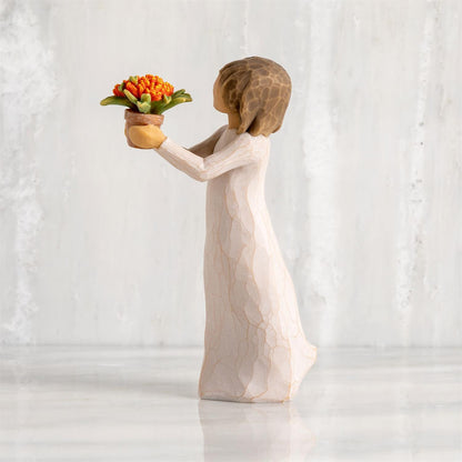 Willow Tree Little Things Figurine | Figure with Butterfly | Hand-Painted Resin | Enesco | New