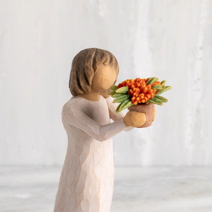 Willow Tree Little Things Figurine | Figure with Butterfly | Hand-Painted Resin | Enesco | New