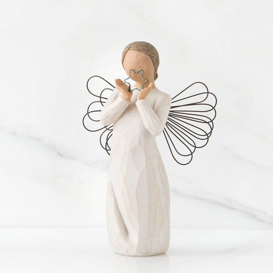 Willow Tree Bright Star Figurine | Angel with Star | Hand-Painted Resin | 13.5cm | Enesco | New