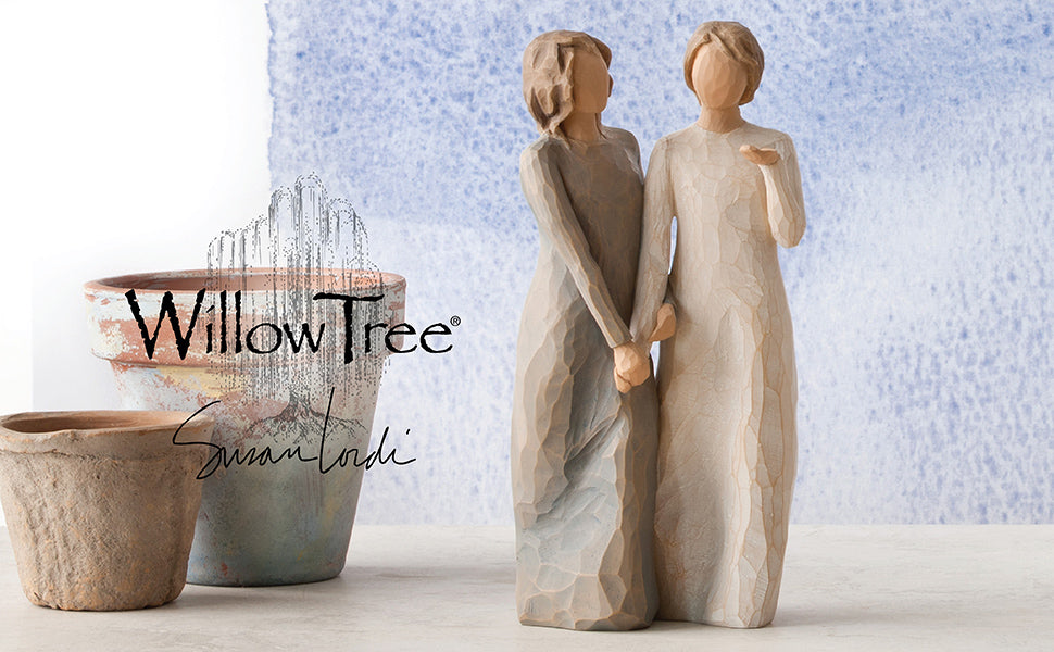 Willow Tree My Sister My Friend Figurine | Two Sisters | Hand-Painted Resin | 20cm | Enesco | New