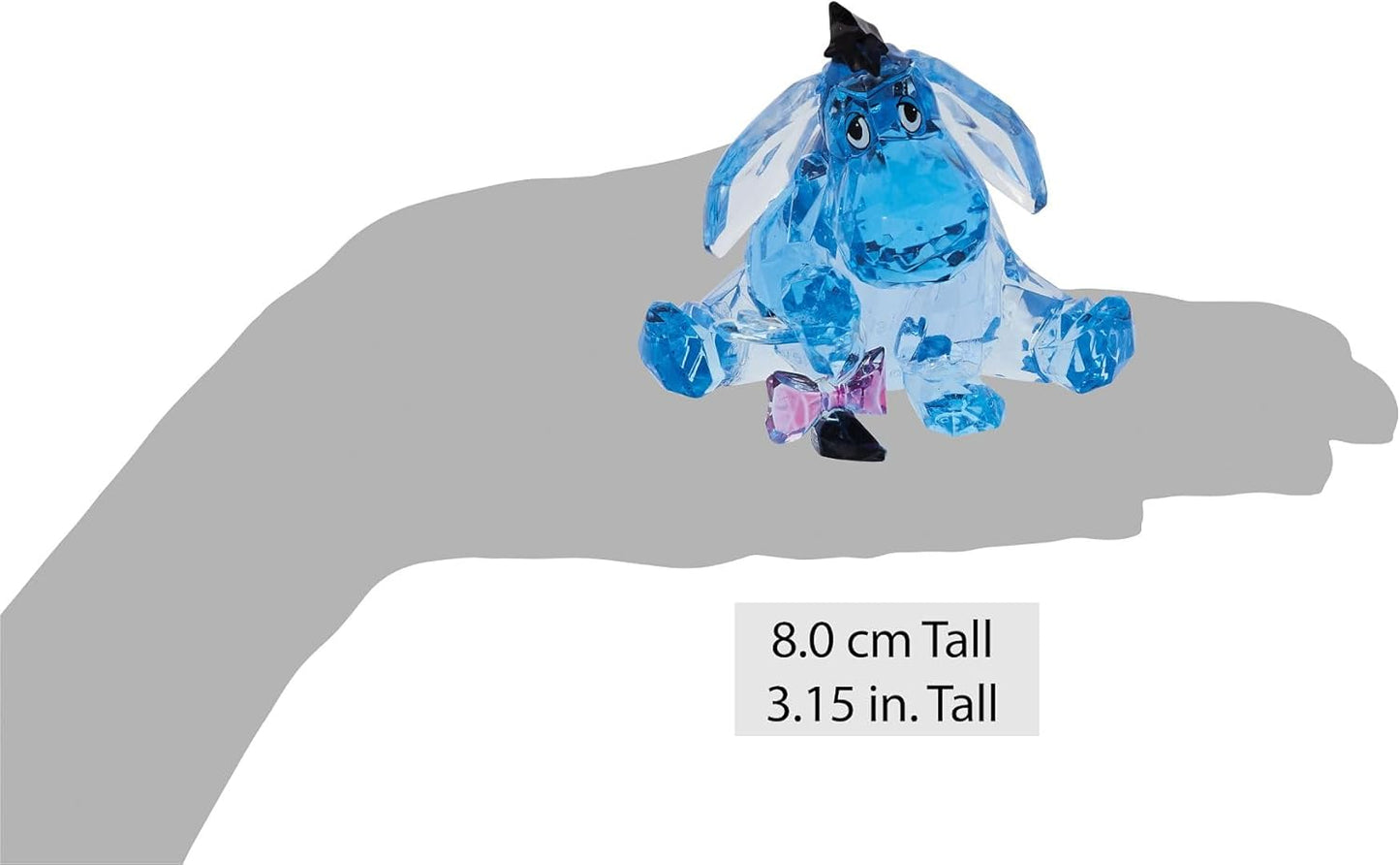 Enesco Disney Facets Eeyore Figurine | Cut Crystal Acrylic | 7.5cm | MPN 6009877 | New