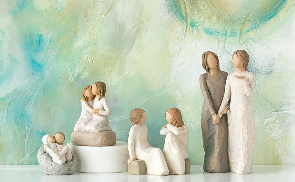 Willow Tree My Sister My Friend Figurine | Two Sisters | Hand-Painted Resin | 20cm | Enesco | New