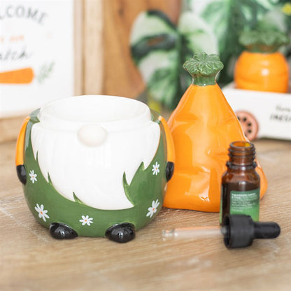Carrot Patch Gonk Oil Burner | Ceramic | Easter Spring Decor | Tealight | New