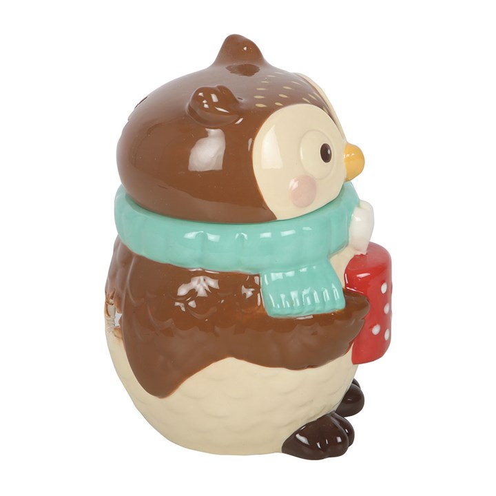 Oliver Owl Oil Burner | Ceramic | Woodland Decor | Tealight Holder | New