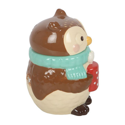 Oliver Owl Oil Burner | Ceramic | Woodland Decor | Tealight Holder | New