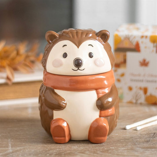 Hazel Hedgehog Oil Burner | Ceramic | Woodland Decor | Tealight Holder | New