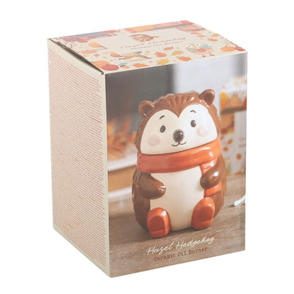 Hazel Hedgehog Oil Burner | Ceramic | Woodland Decor | Tealight Holder | New