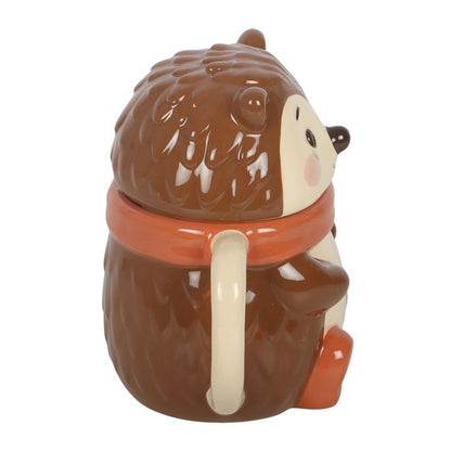 Hazel Hedgehog Lidded Mug | Ceramic | Woodland Novelty Gift | Father's Day | New
