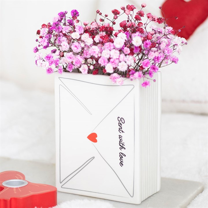 Love Letter Valentine's Day Flower Vase | Ceramic | Romantic Gift | New