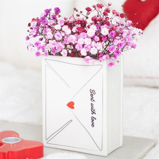 Love Letter Valentine's Day Flower Vase | Ceramic | Romantic Gift | New