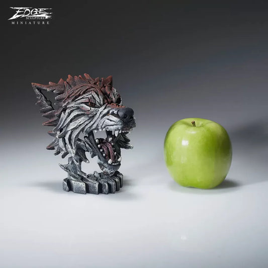 EDGE SCULPTURE Wolf Bust Miniature
