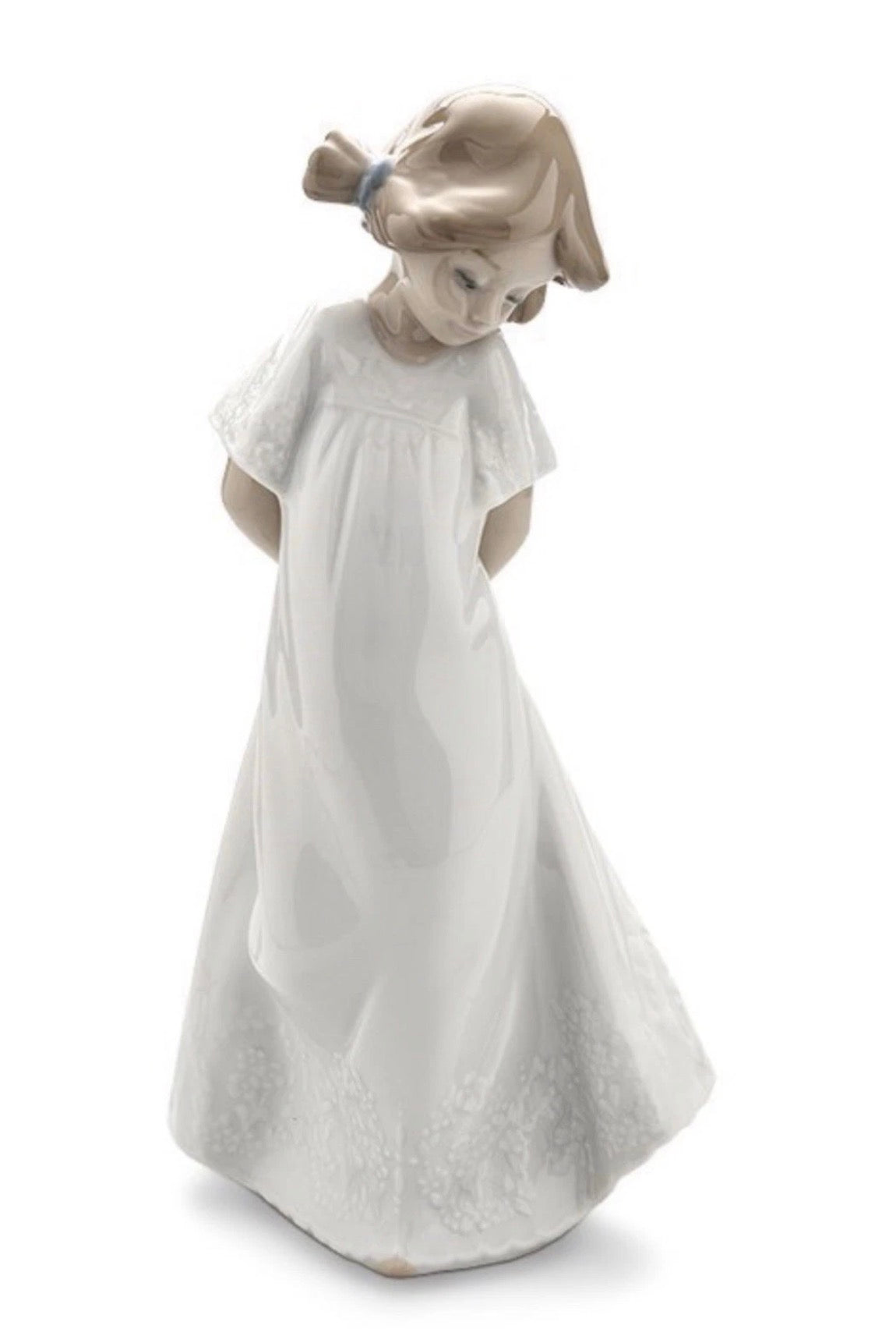 NAO by Lladro So Shy Girl | Hand-Painted Porcelain Figurine | MPN 02001109 | Made in Spain | New Boxed