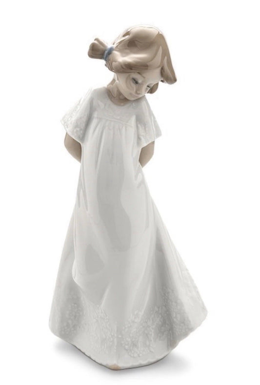 NAO by Lladro So Shy Girl | Hand-Painted Porcelain Figurine | MPN 02001109 | Made in Spain | New Boxed