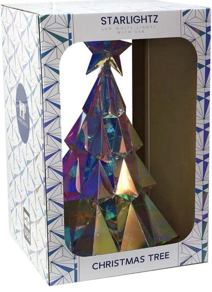 Starlightz Christmas Tree LED Lamp | Holographic Iridescent | 50cm | USB | New