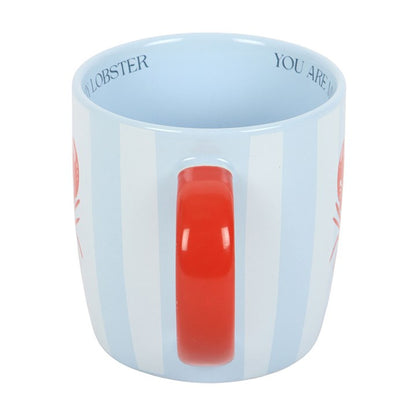 You Are My Lobster Striped Mug