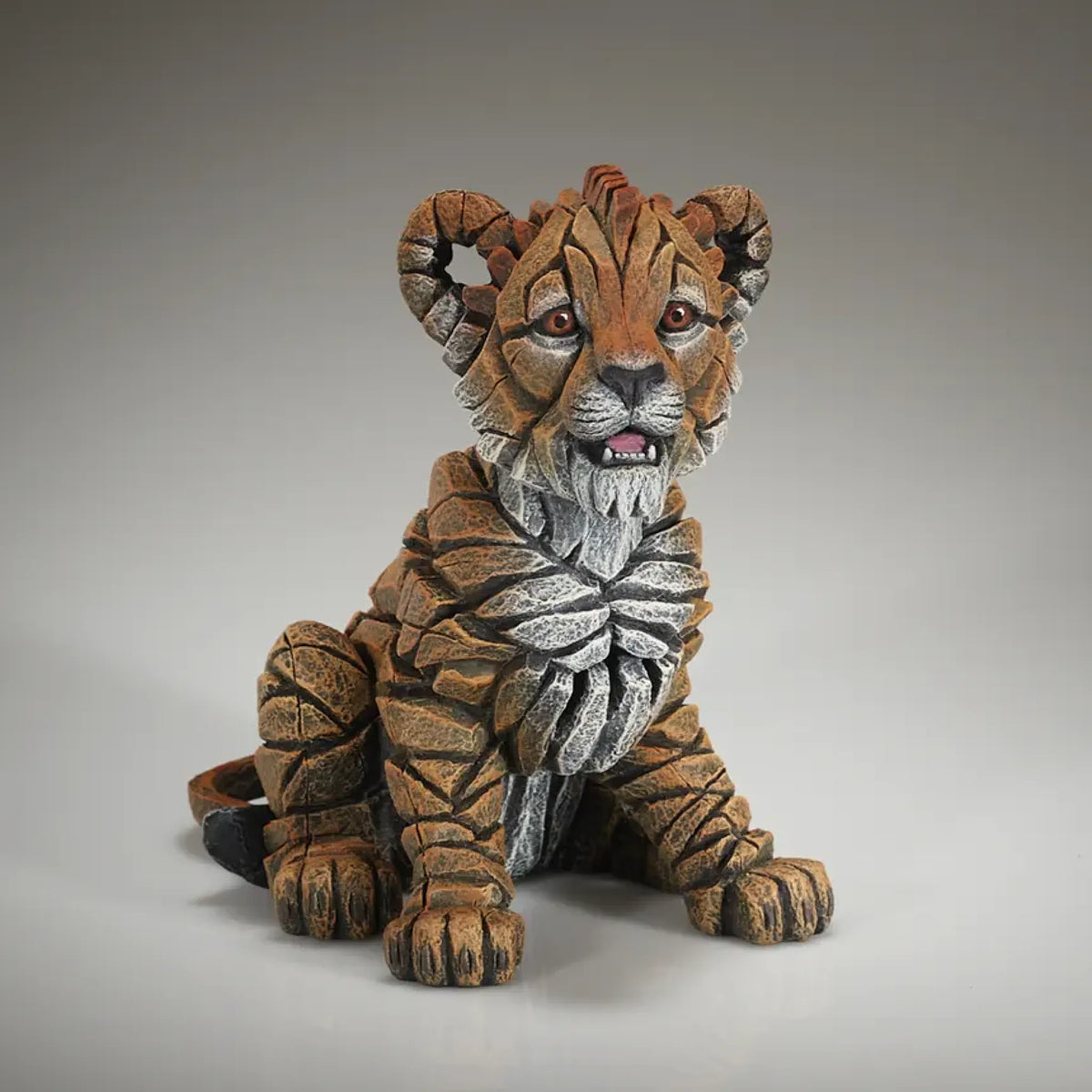 Edge Sculpture Lion Cub Figure | ED46 | 21.8cm | Cold Cast Polystone | New