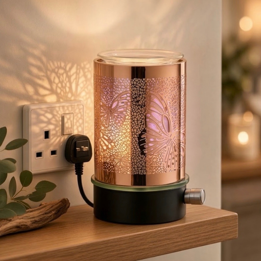 Plug-In Butterfly Woodland Wax Melt Aroma Burner LED Lamp