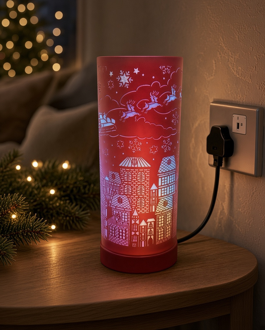 Christmas Aroma Oil Burner LED Colour Changing