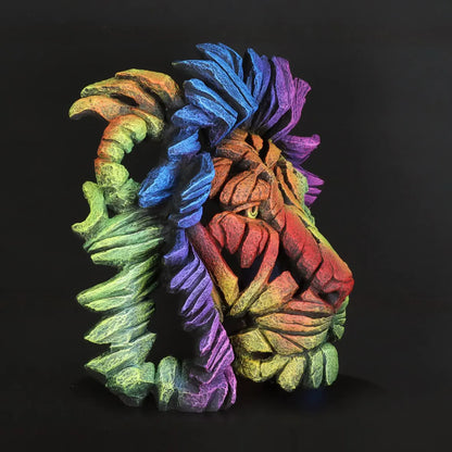 Edge Sculpture Lion Pride Bust Limited Edition Sculpture | Matt Buckley Hand-Painted Stone Resin – 1 of 100