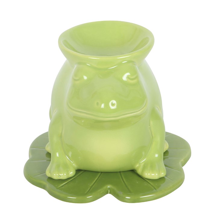Luna Frog Shaped Oil Burner | Ceramic | Whimsical | Tealight Holder | New