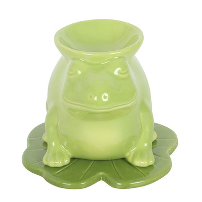 Luna Frog Shaped Oil Burner | Ceramic | Whimsical | Tealight Holder | New