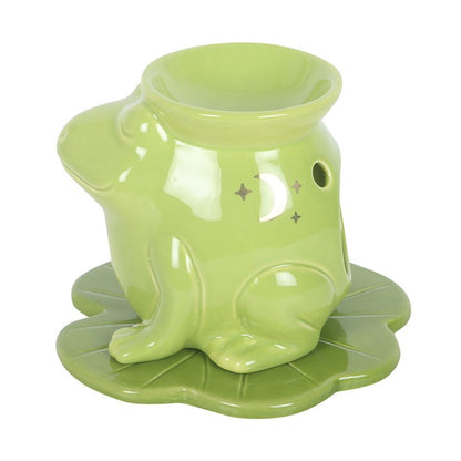 Luna Frog Shaped Oil Burner | Ceramic | Whimsical | Tealight Holder | New