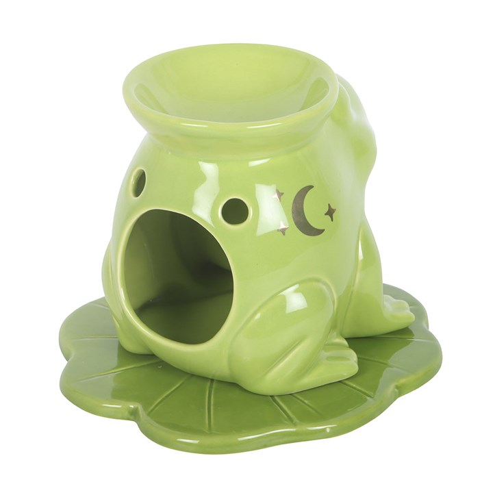 Luna Frog Shaped Oil Burner | Ceramic | Whimsical | Tealight Holder | New