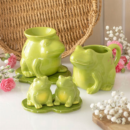 Luna Frog Shaped Oil Burner | Ceramic | Whimsical | Tealight Holder | New