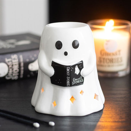 Ghost Stories Oil Burner | Ceramic | Halloween & Gothic Decor | Tealight | New