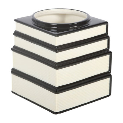 Black Cat Magick Book Stack Vase | Ceramic | Witchy Decor | 20.5cm | New