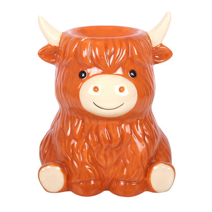 Highland Cow Oil Burner & Wax Warmer | Ceramic | Animal Decor | Tealight | New