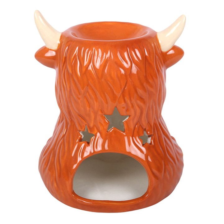 Highland Cow Oil Burner & Wax Warmer | Ceramic | Animal Decor | Tealight | New