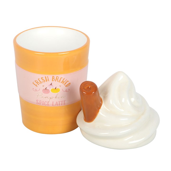 Pumpkin Spice Latte Oil Burner & Wax Warmer | Novelty Ceramic | Autumn | New