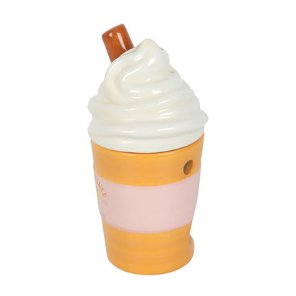 Pumpkin Spice Latte Oil Burner & Wax Warmer | Novelty Ceramic | Autumn | New