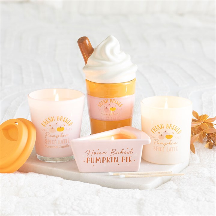 Pumpkin Spice Latte Oil Burner & Wax Warmer | Novelty Ceramic | Autumn | New