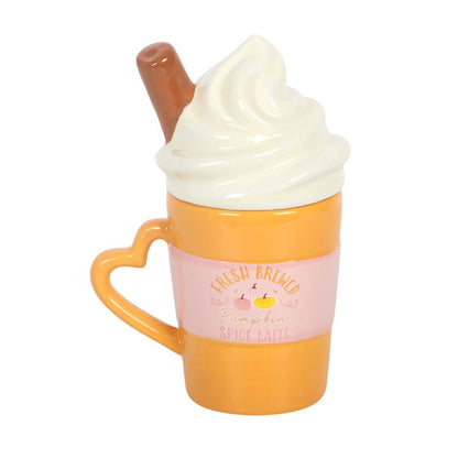 Fresh Brewed Pumpkin Spice Latte Lidded Mug